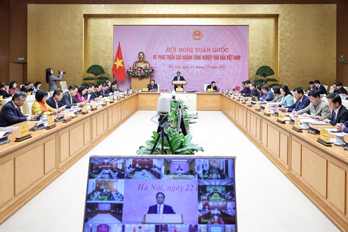  Hội nghị toàn quốc về phát triển các ngành công nghiệp văn hóa Việt Nam điểm cầu trụ sở Chính phủ